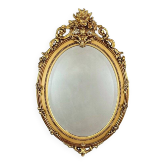 Napoleon III 19th Century Golden Mirror