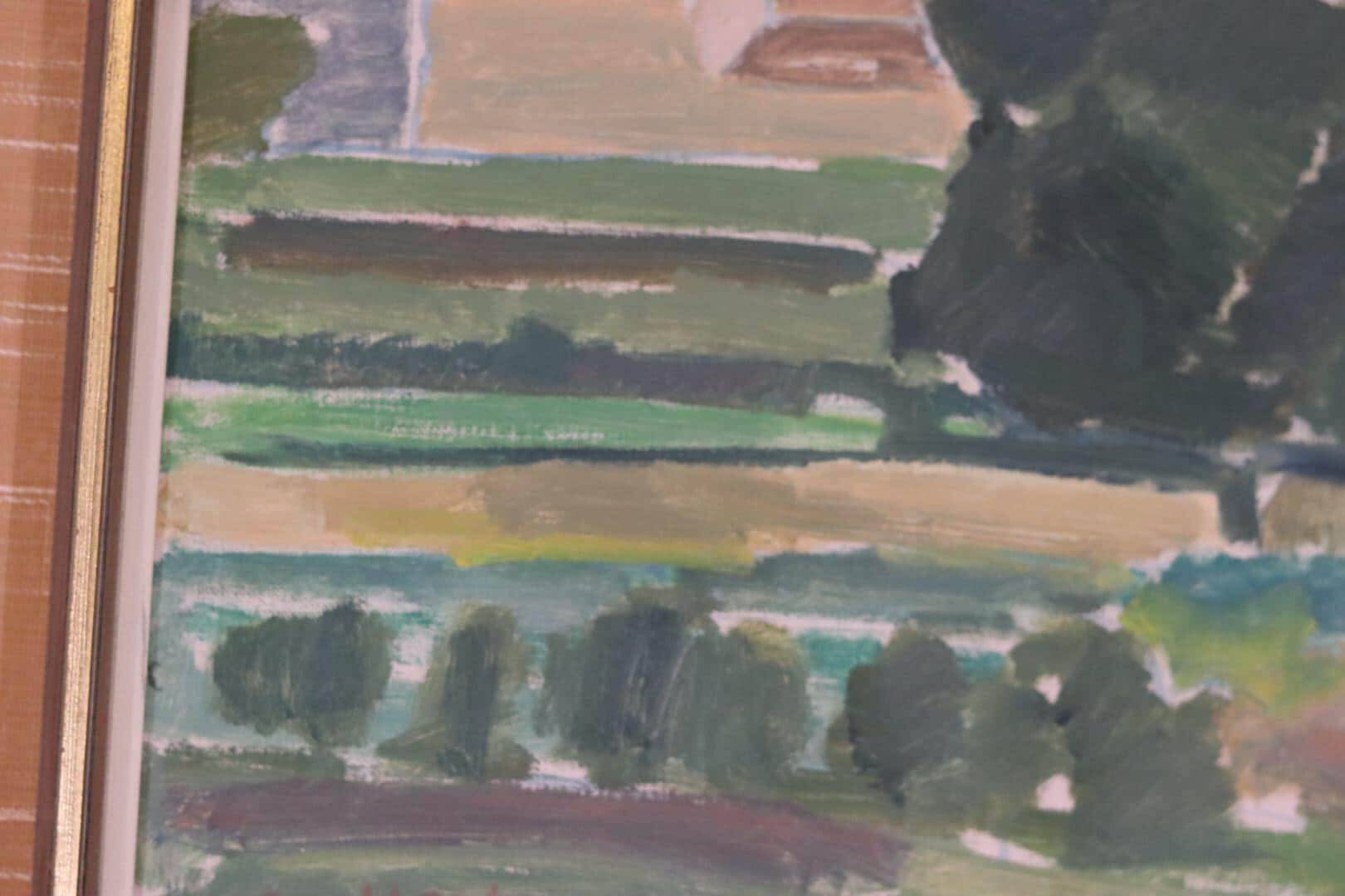 Sunset landscape by Arnold Axelsson