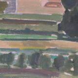 Sunset landscape by Arnold Axelsson