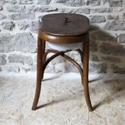 Bidet en bois courbé et métal émaillé
