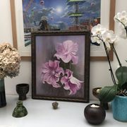 Still life bouquet of flowers oil painting