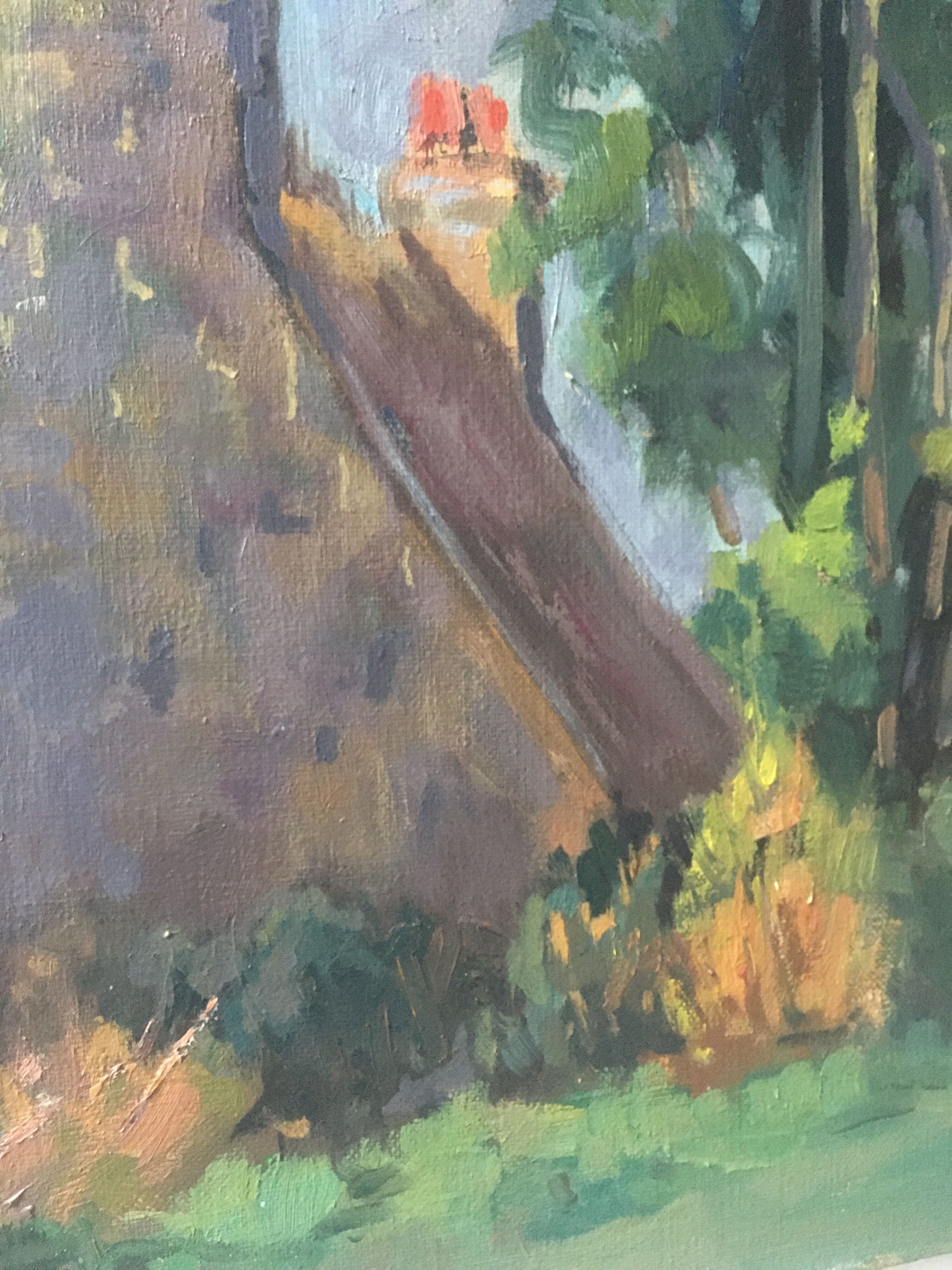 Oil on canvas landscape