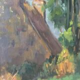 Oil on canvas landscape