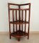 Étagère d' angle vintage bambou et rotin années 70