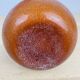 Vintage 70s orange caramel glass vase