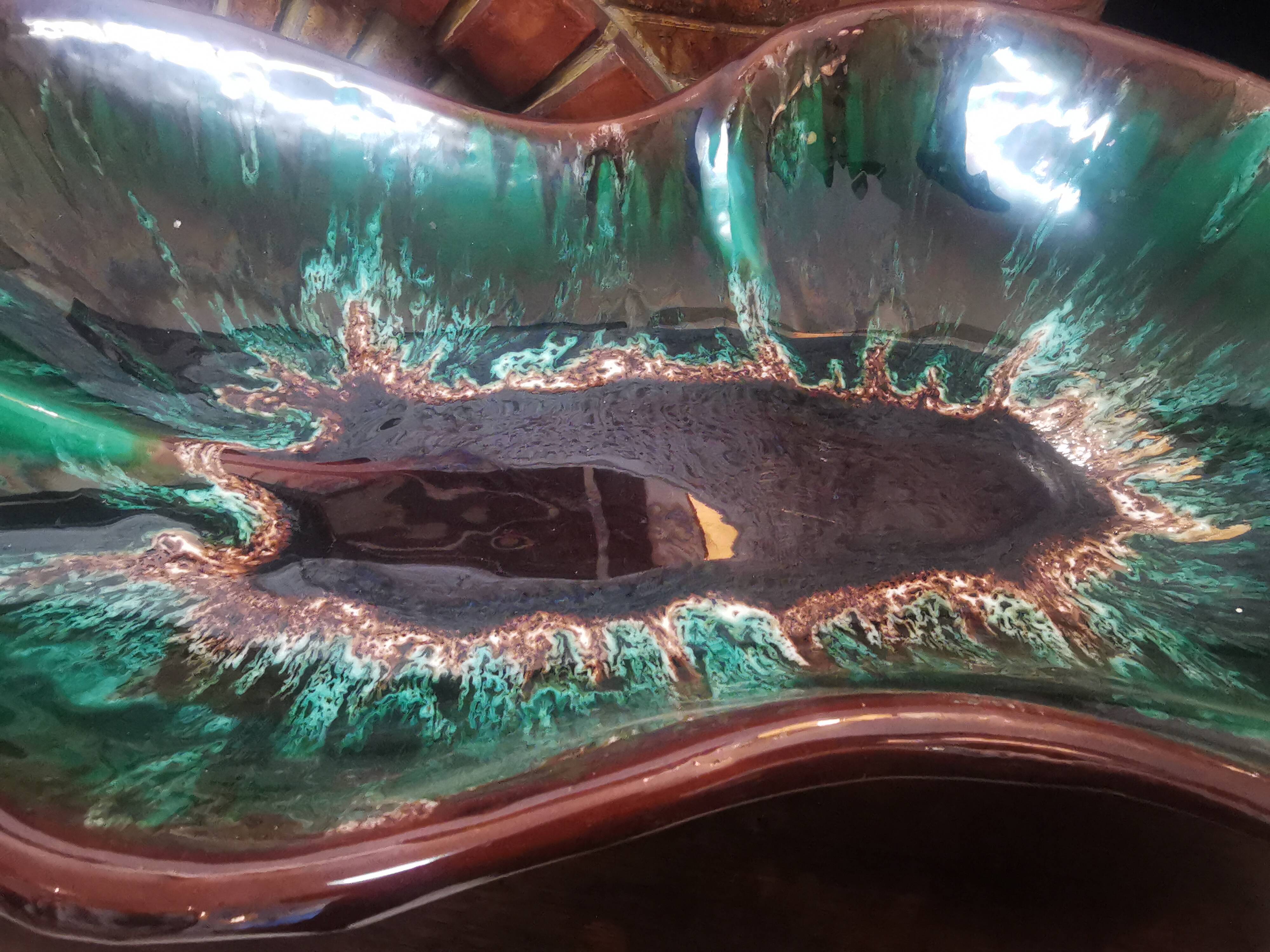 Ceramic centerpiece Vallauris mid century