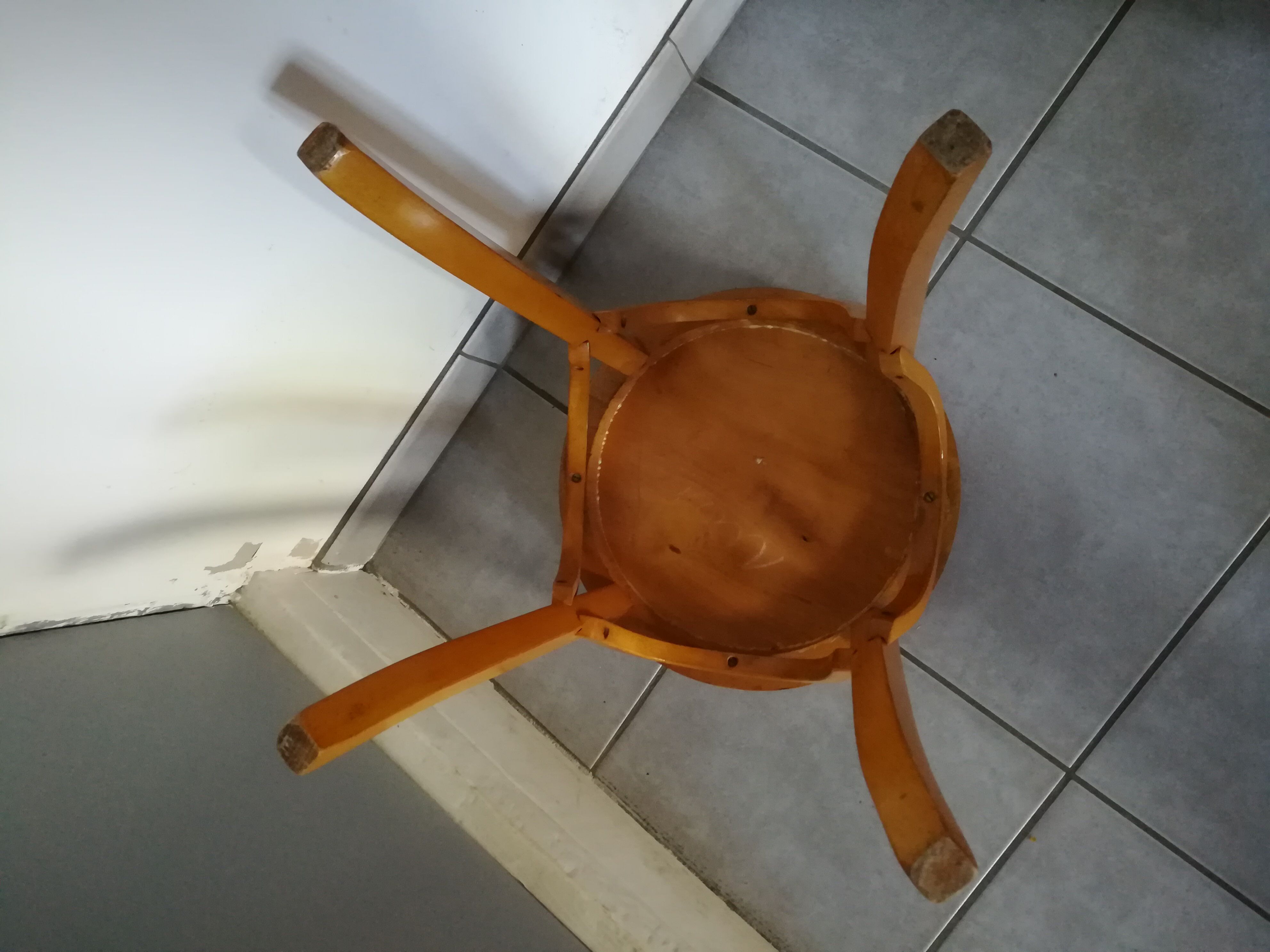 Tabouret bois blond Baumann