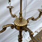 Gilded bronze parquet lamp