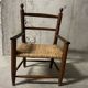 Fauteuil en bois et paille pour enfant