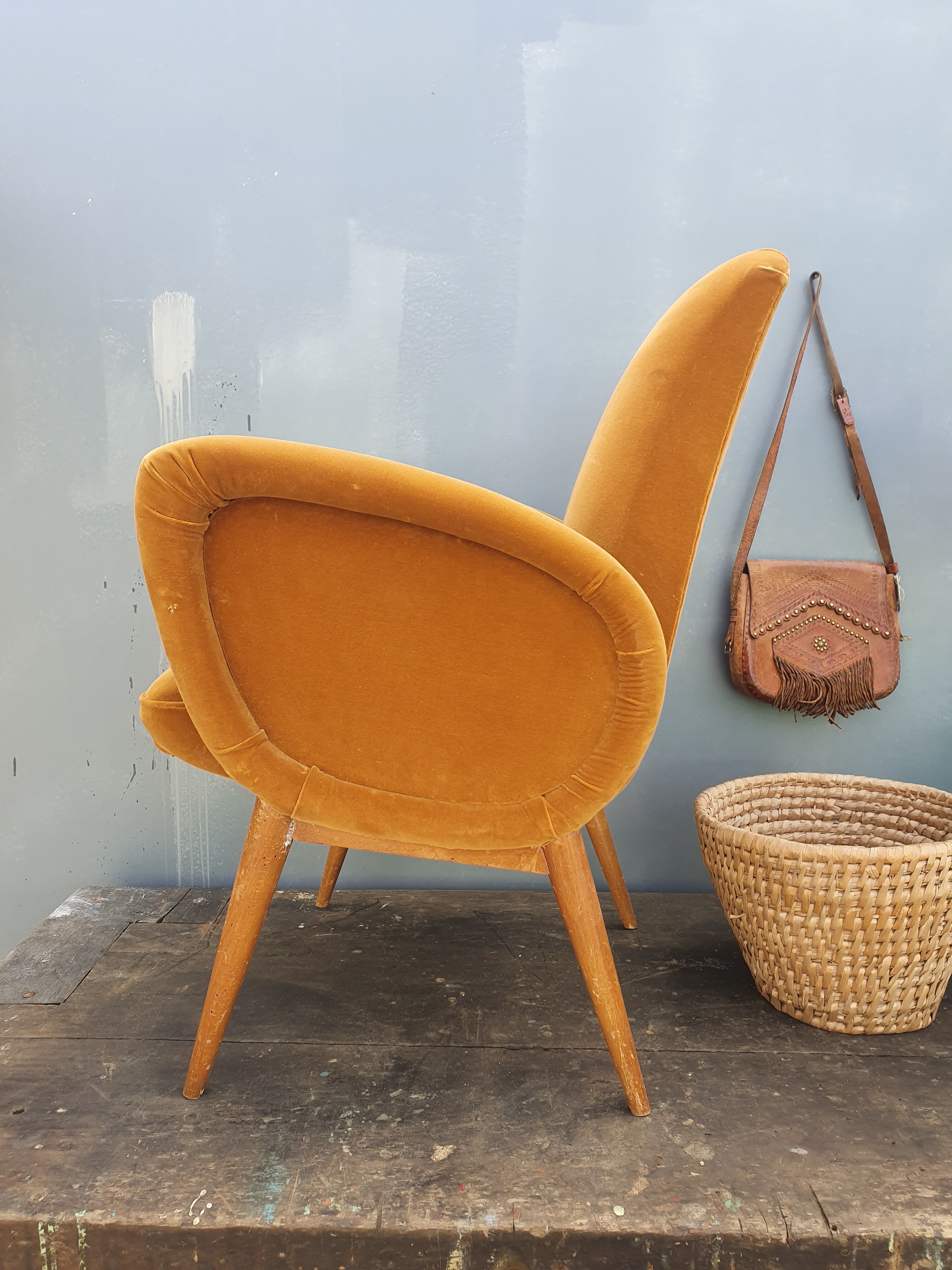 Fauteuil velours