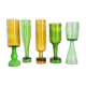 Suite of 5 vintage Suze vases
