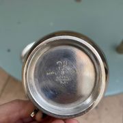 Silver sugar bowl and milk jug set