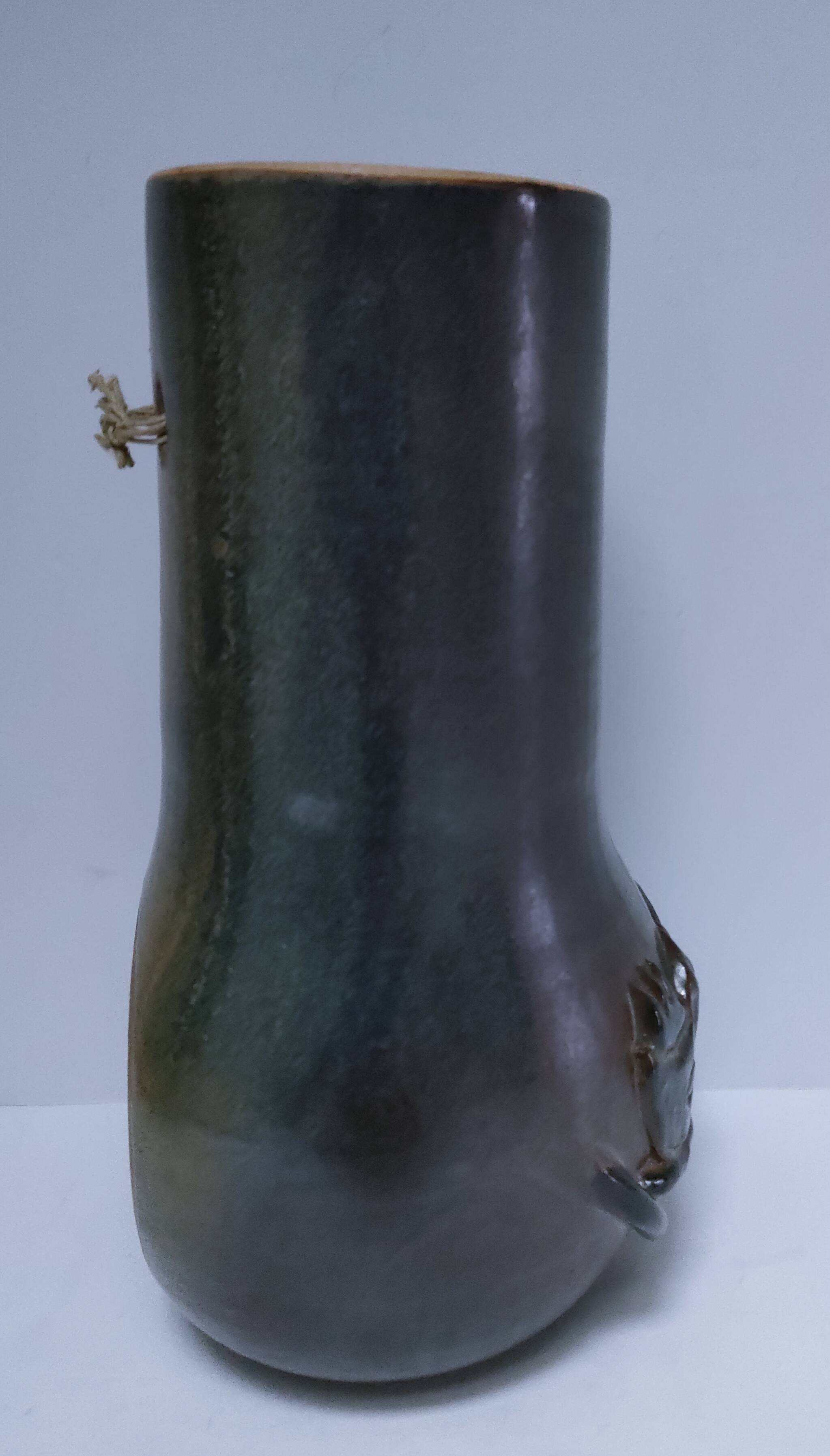 tête céramique émaillée murale pièce unique