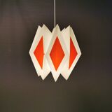 Hanging lamp, designed by Lars E Schiøler, for Hoyrup Lighting 1970s, model Harlequin.
