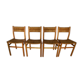 4 chairs by Pierre Gautier Delaye, Model Week End of the 50s