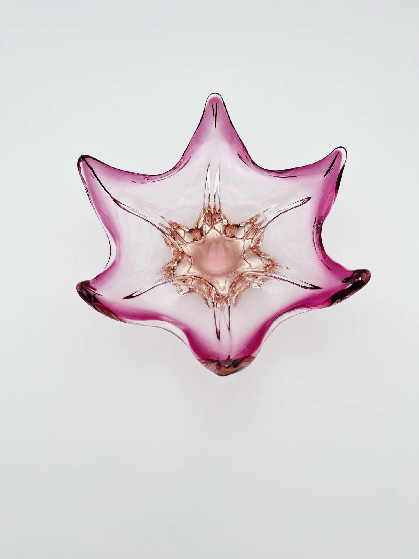 Murano Organic Cup - Peach & Fuchsia Gradient - Star 1960