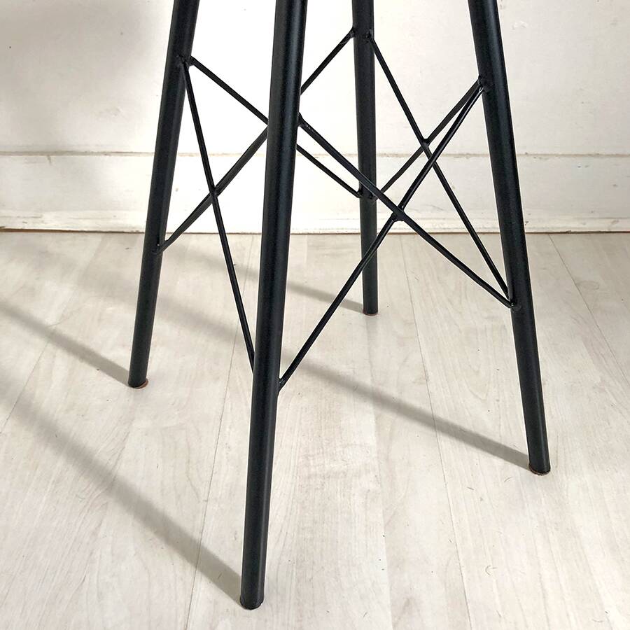 Vintage 70's cowhide stool