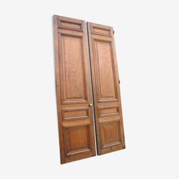 Double old oak door 2,89 m