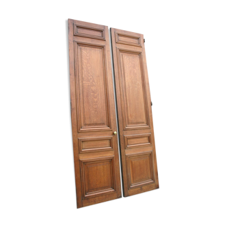 Double old oak door 2,89 m