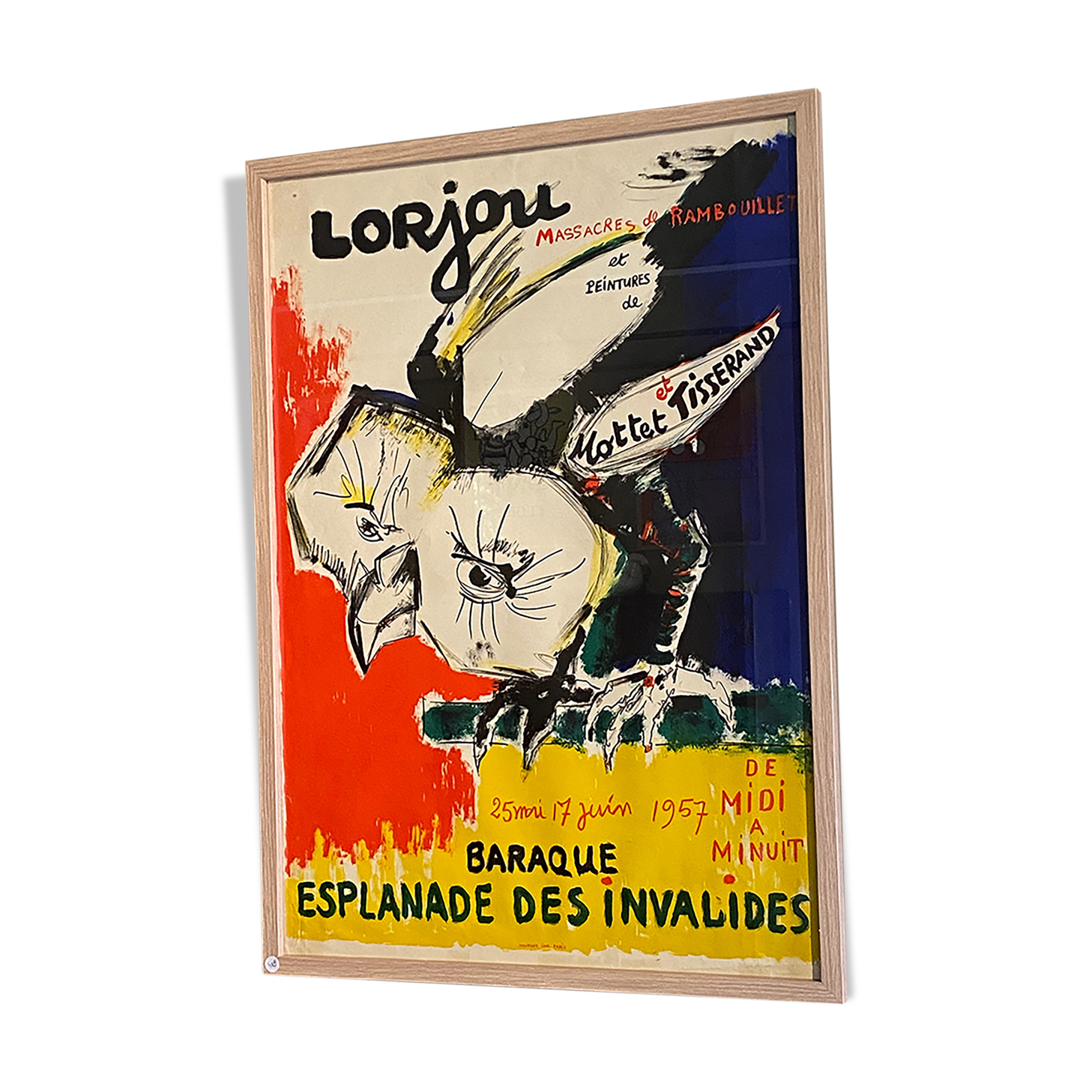 Old poster lithograph Bernard Lorjou