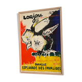 Affiche ancienne lithographie Bernard Lorjou