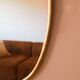 Abstract Organic Brass Mirror