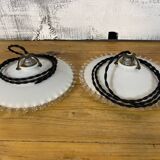 Pair of opaline suspensions