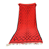 Moroccan carpet boujad red - 152 x 355 cm
