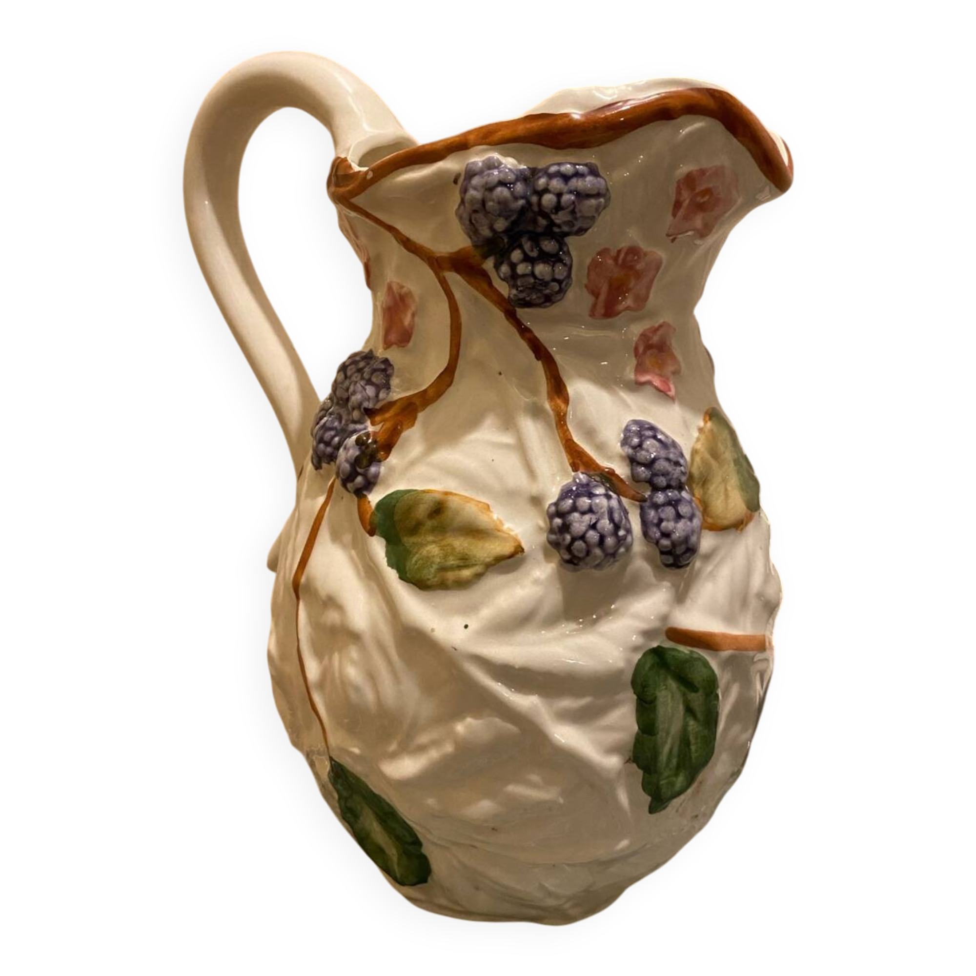 Large vintage earthenware jug