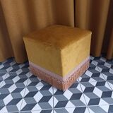 Velvet pouf
