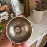 Lot de 6 coquetiers en métal argenté