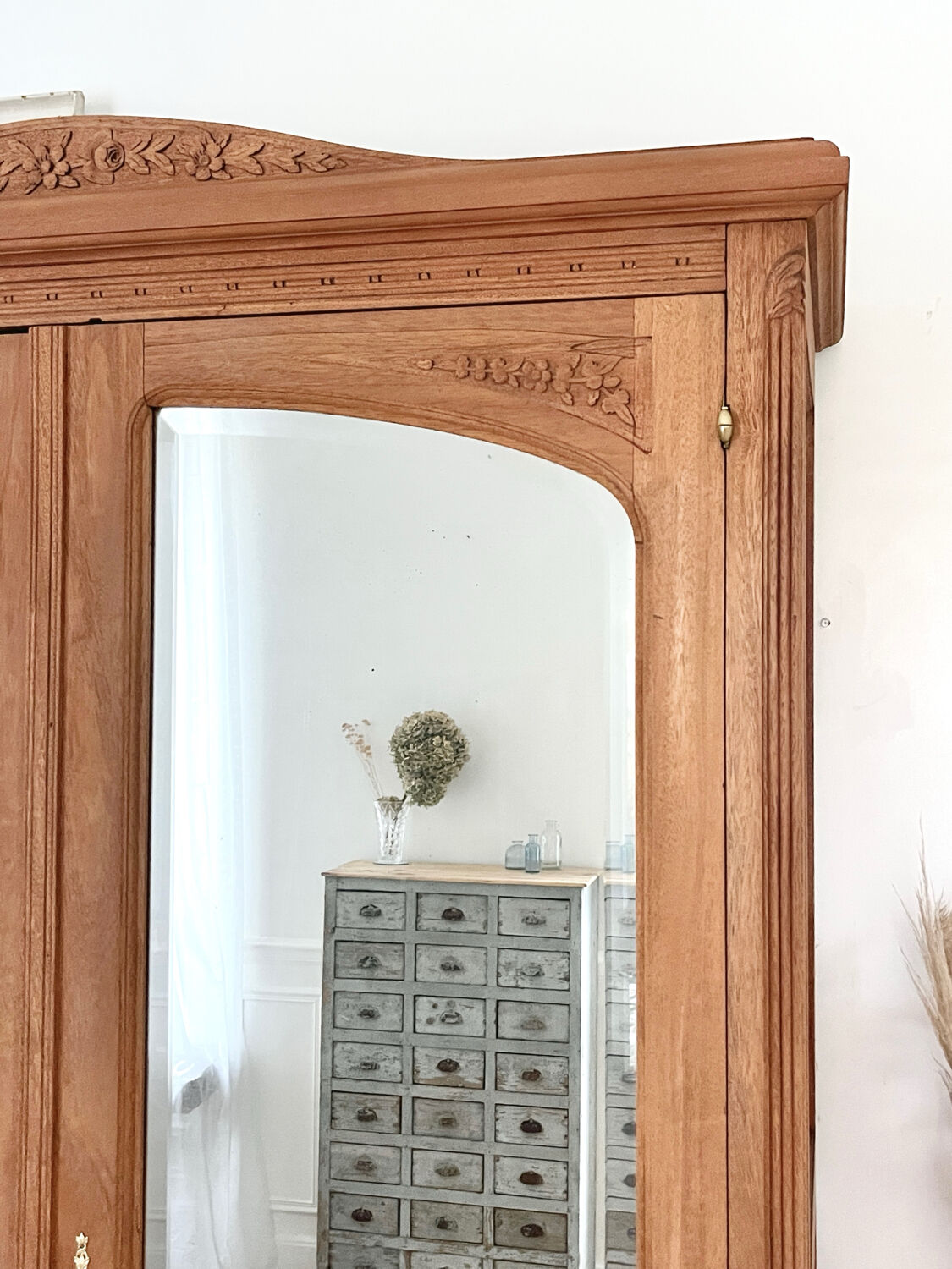 Fully restored mahogany wardrobe