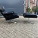 Vitra Eames lounge chair met Ottoman. Jaren 70. In Topstaat!