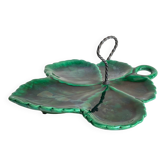 Vintage glazed ceramic slip dish