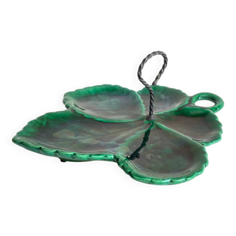 Vintage glazed ceramic slip dish