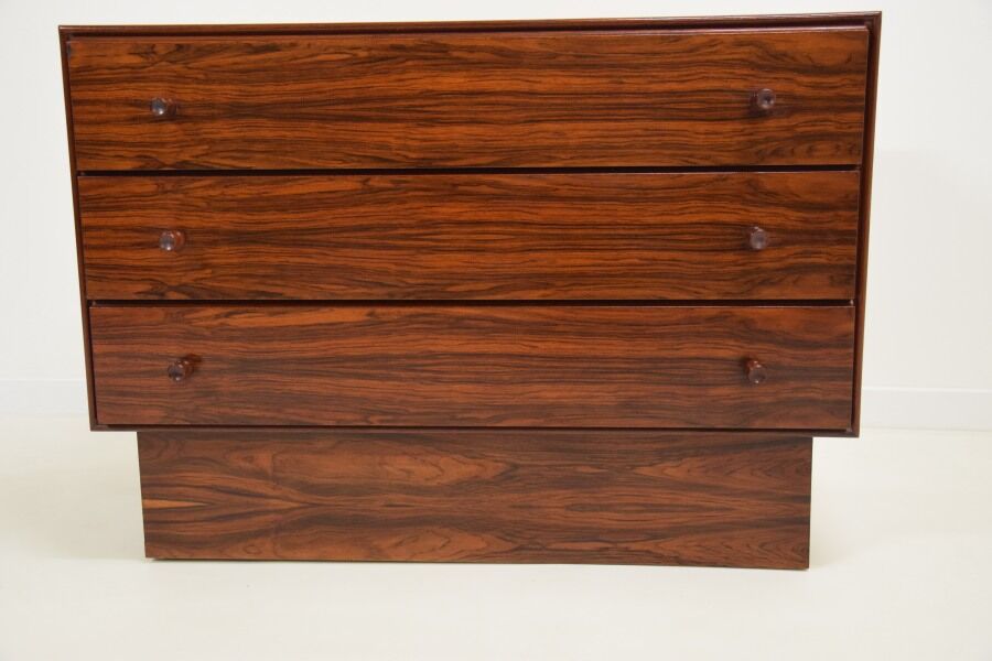 Rosewood chest of drawers 1970s - Scandinavian - design - minimalist