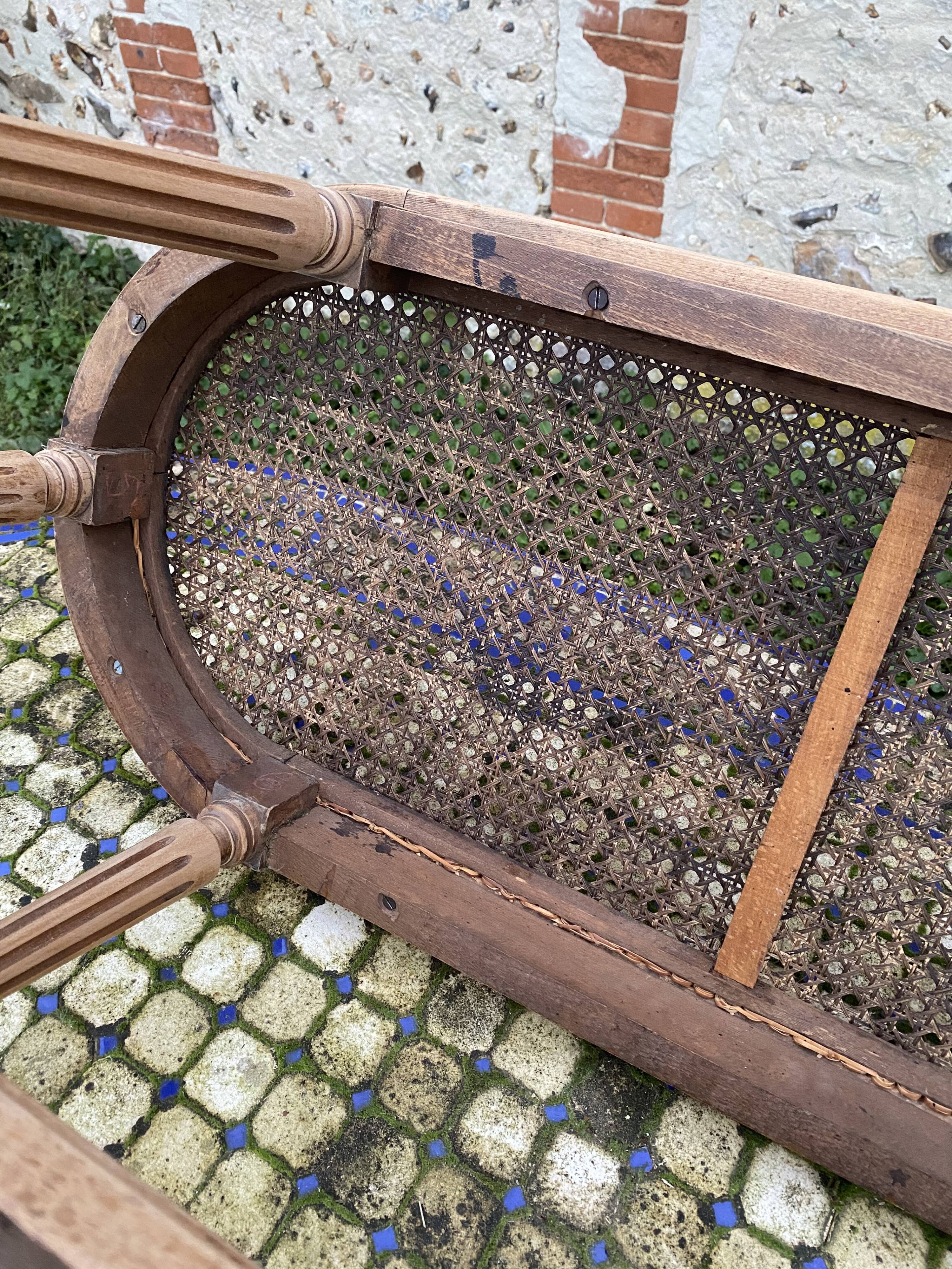 Old bench in Louis XVI style canning