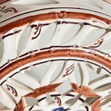 Handcrafted ceramic wall light blue centre