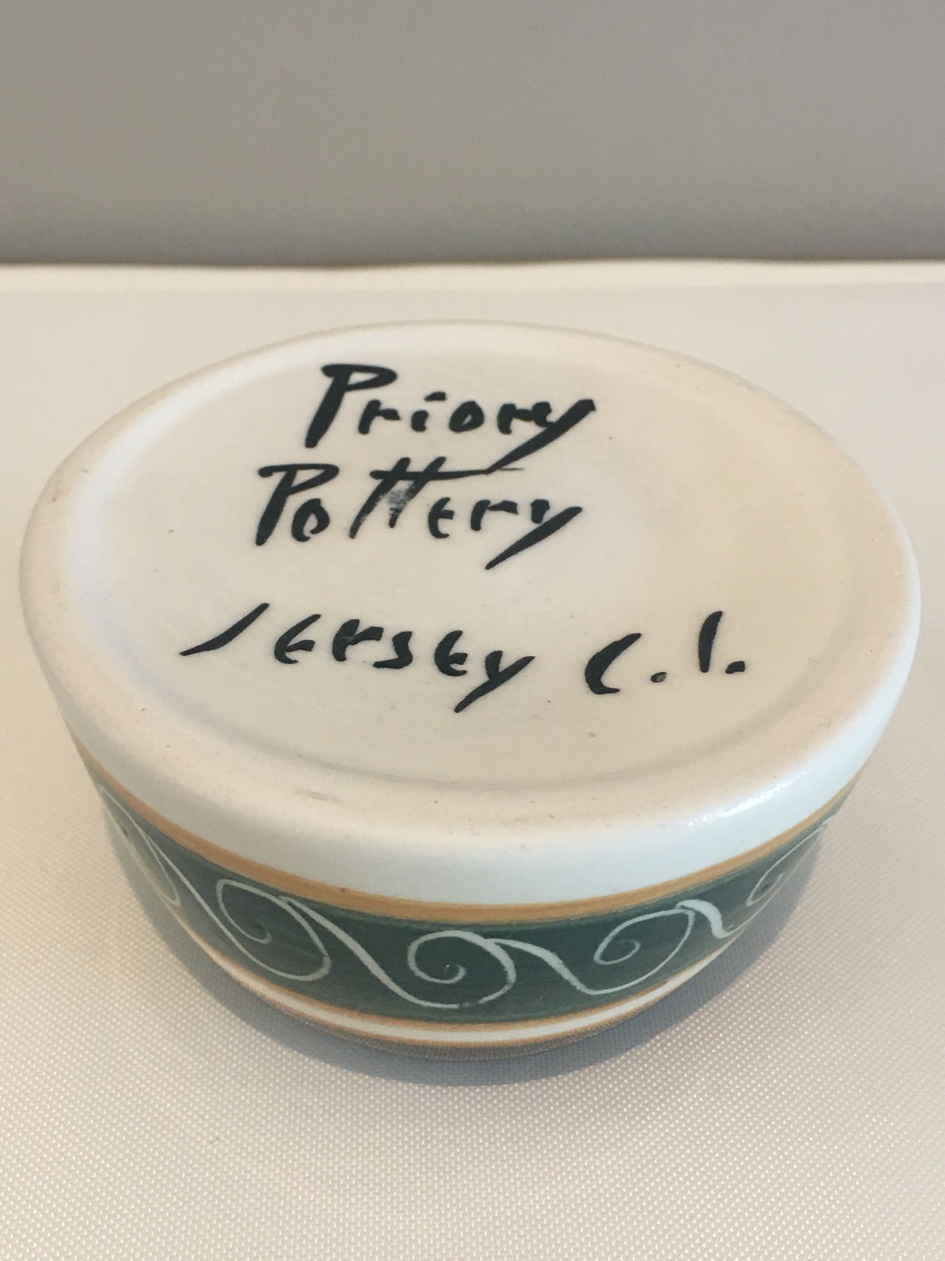 “Priory Pottery Jersey” Flower Vase