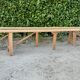 Paires de bancs en merisier bois brut