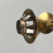German brass floor lamp in Space Age style from the mid-century by Kaiser Leuchten, 1960s.