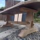 Large monastery table made of solid oak.