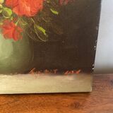 Peony bouquet painting