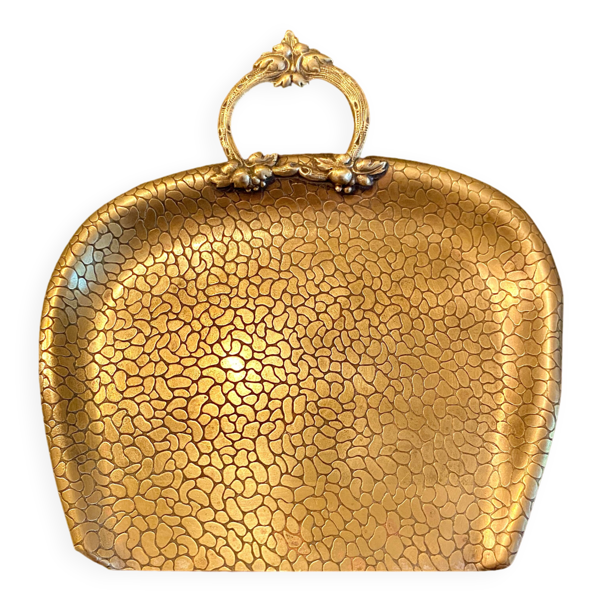 Plateau laiton ciselé, 1900-20