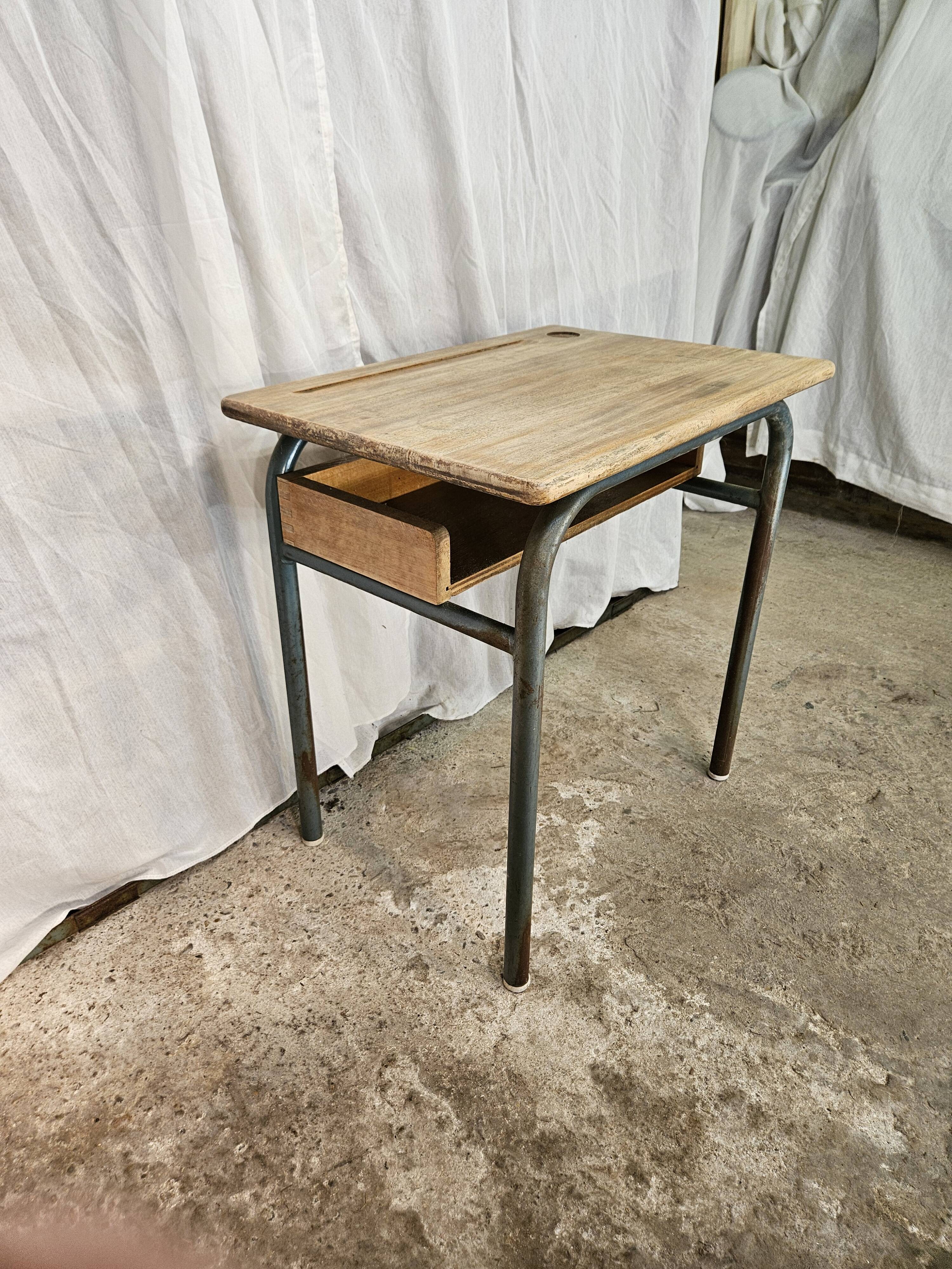 1960 school desk with locker
