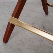 Table pliante en teck, design danois, années 1970, fabriquée au Danemark