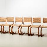Bas van Pelt Rare Set of 6 Dining Chairs for My Home 1936
