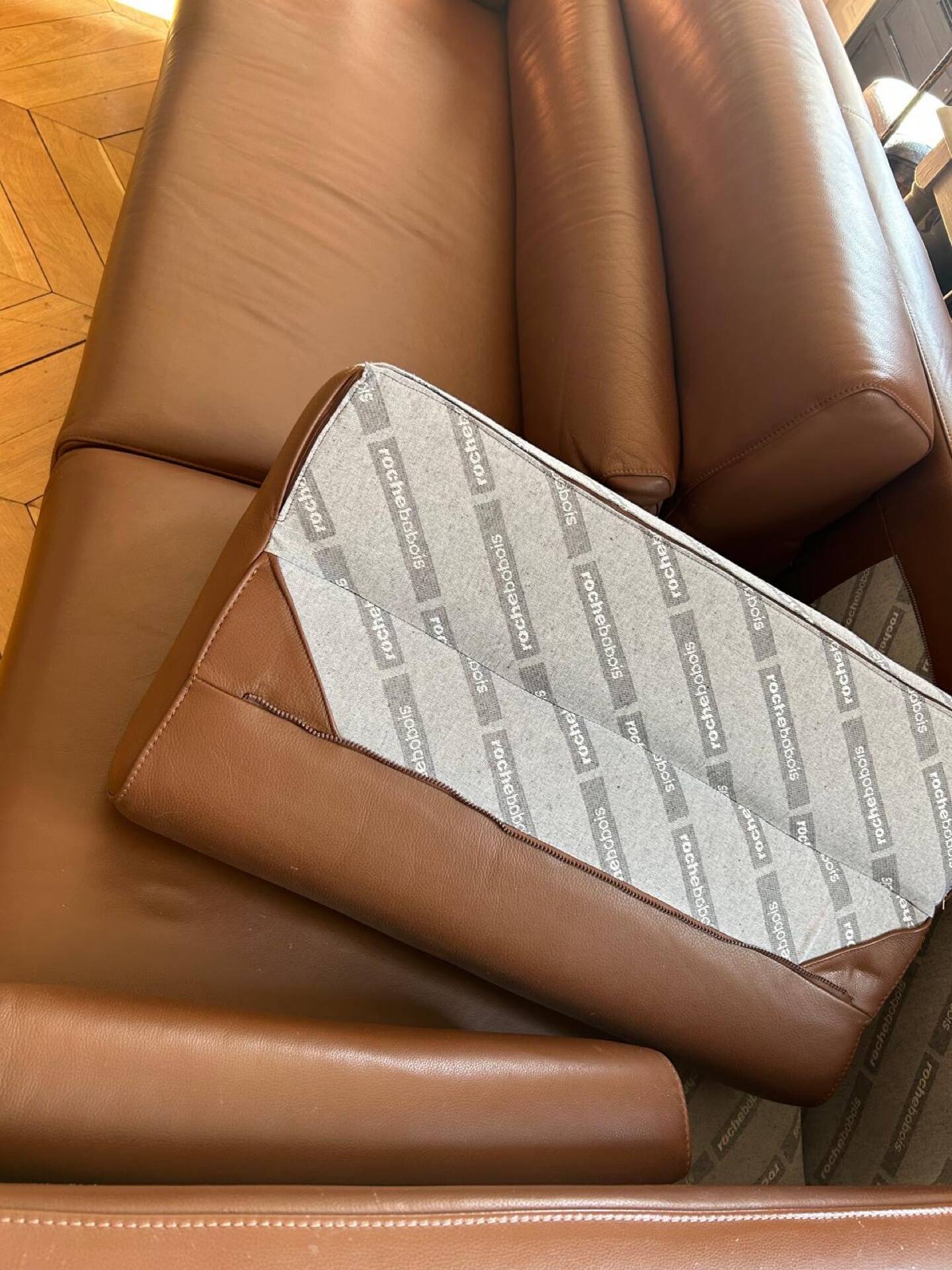 Christophe Delcourt for Roche Bobois Leather Sofa