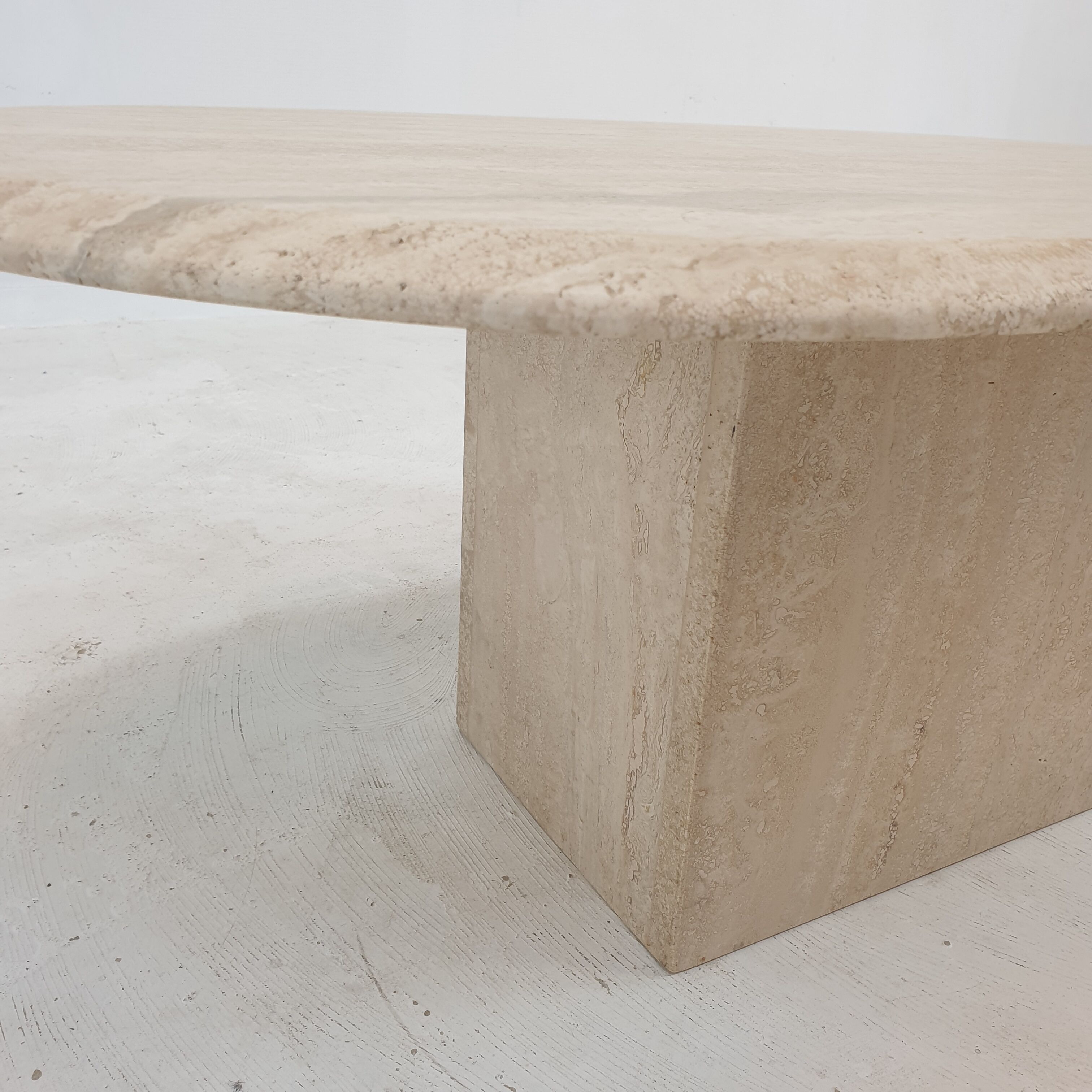 Italian Travertine Coffee Table, 1980's