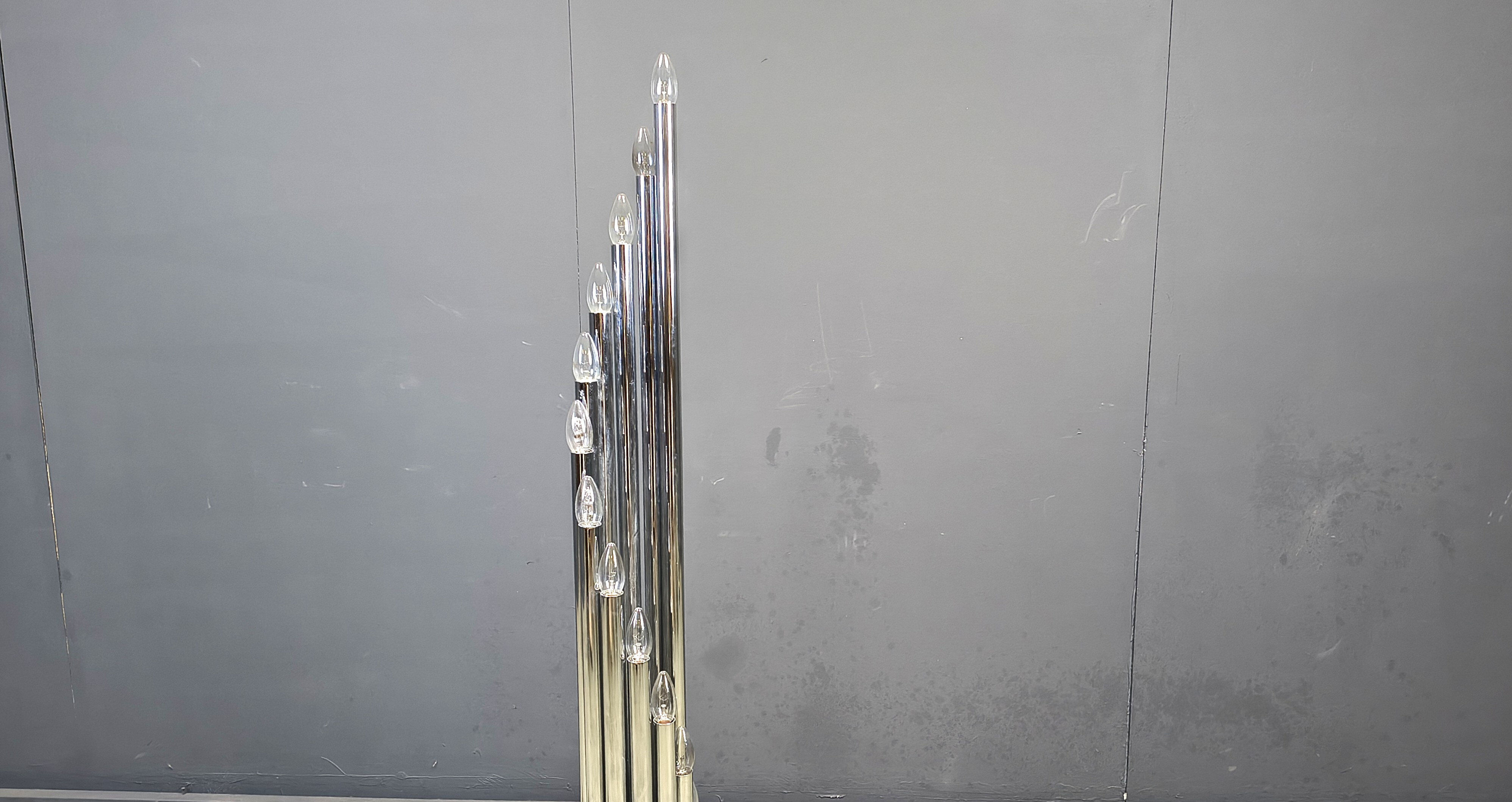 Vintage Italian chrome floor lamp, 1970s